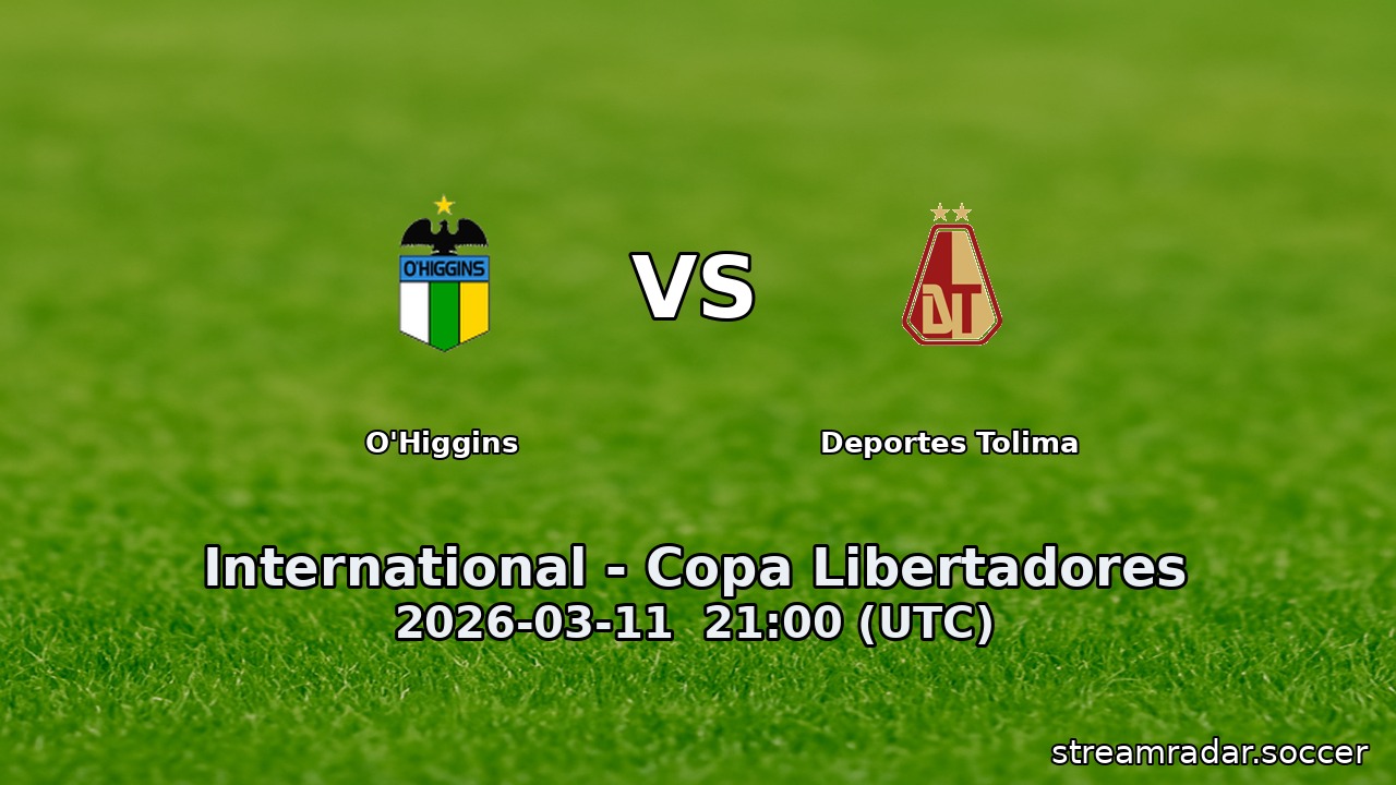 O'Higgins vs Deportes Tolima