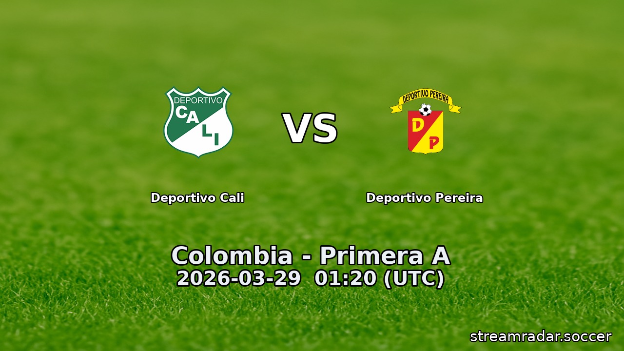 Deportivo Cali vs Deportivo Pereira