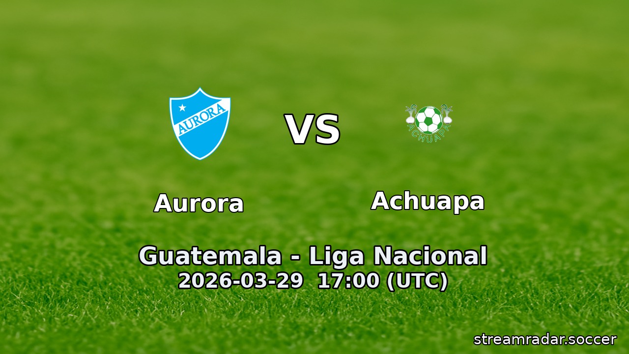 Aurora vs Achuapa