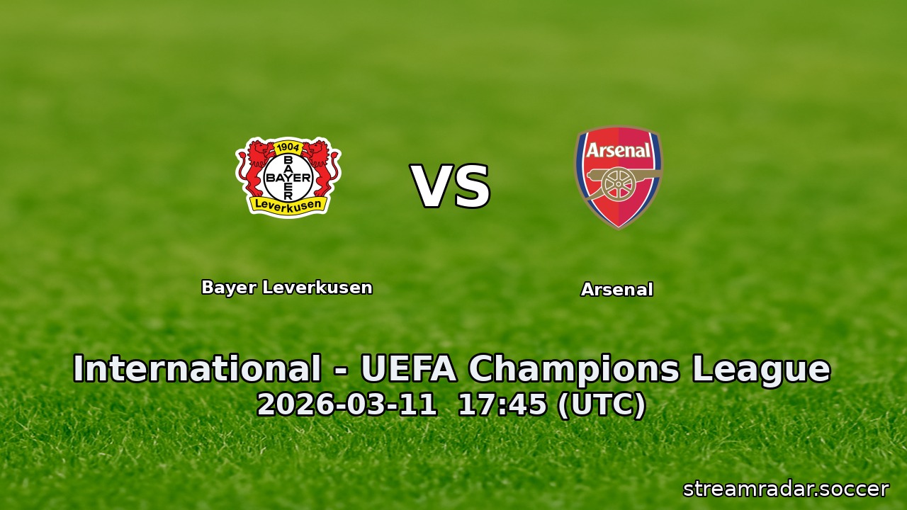 Bayer Leverkusen vs Arsenal