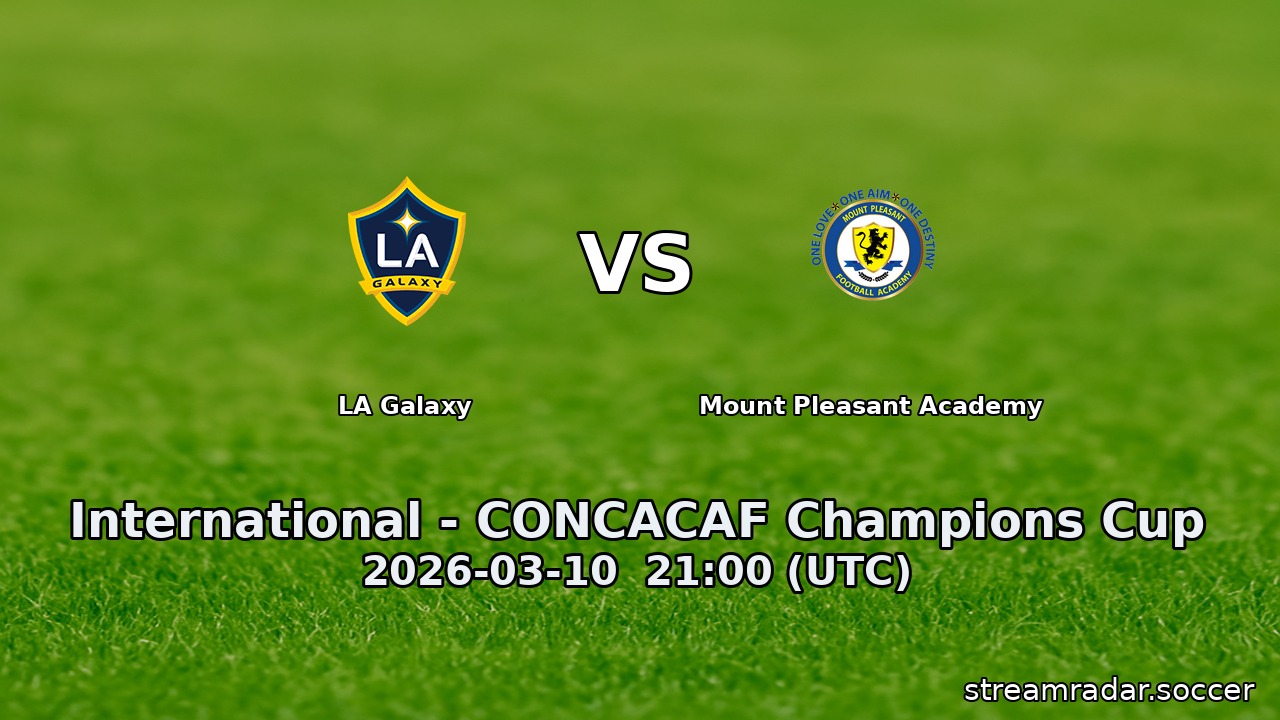 LA Galaxy vs Mount Pleasant Academy