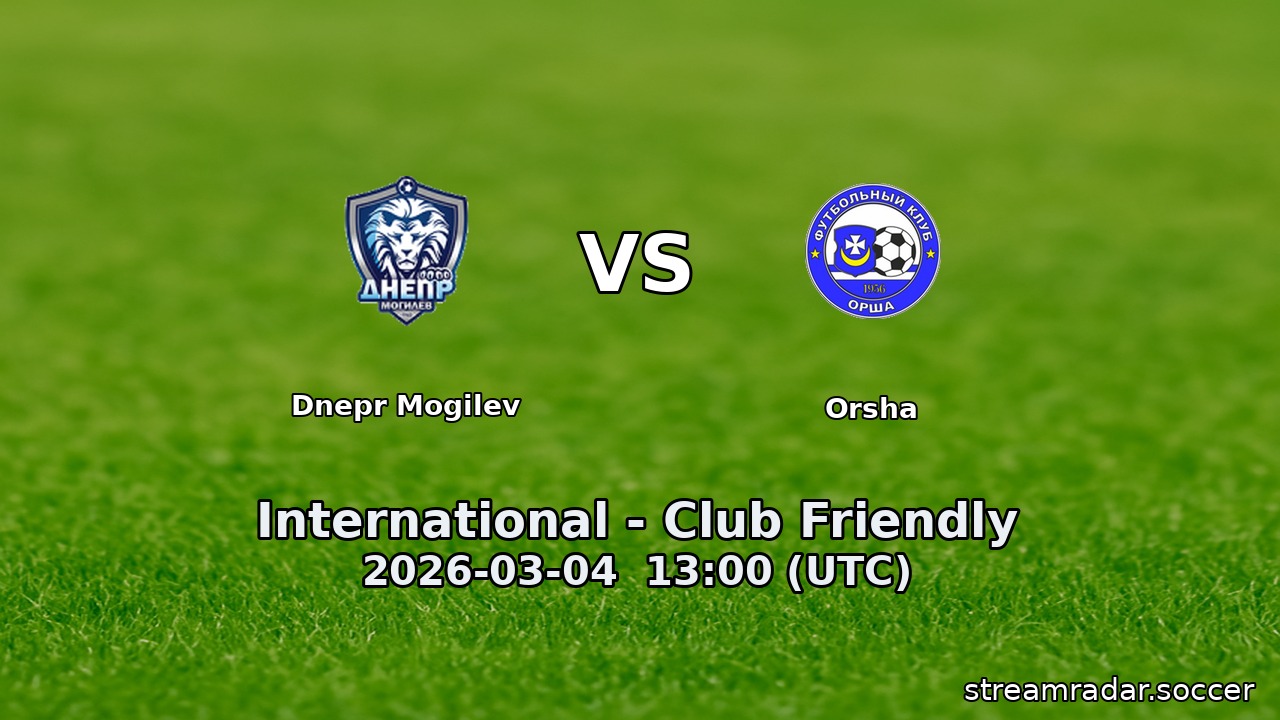 Dnepr Mogilev vs Orsha