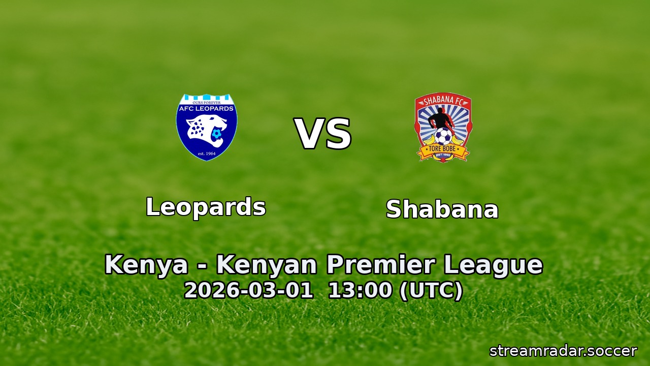 Leopards vs Shabana