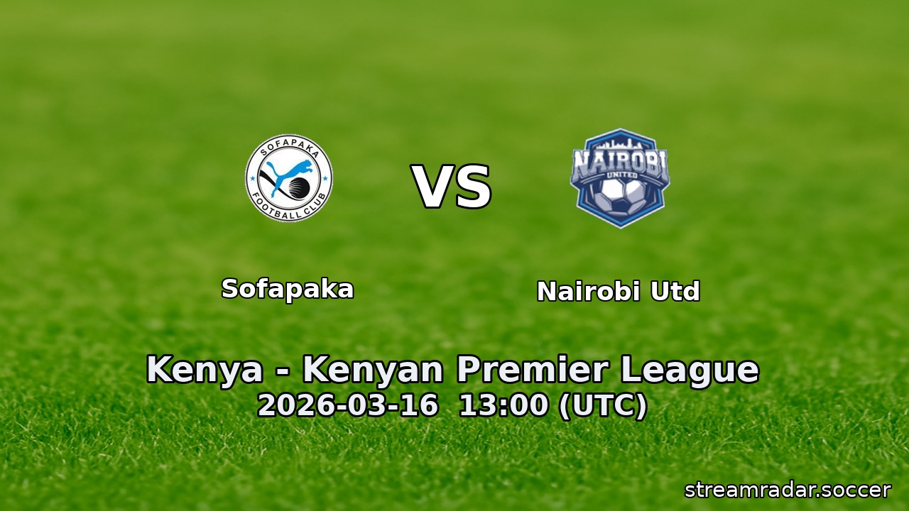 Sofapaka vs Nairobi Utd