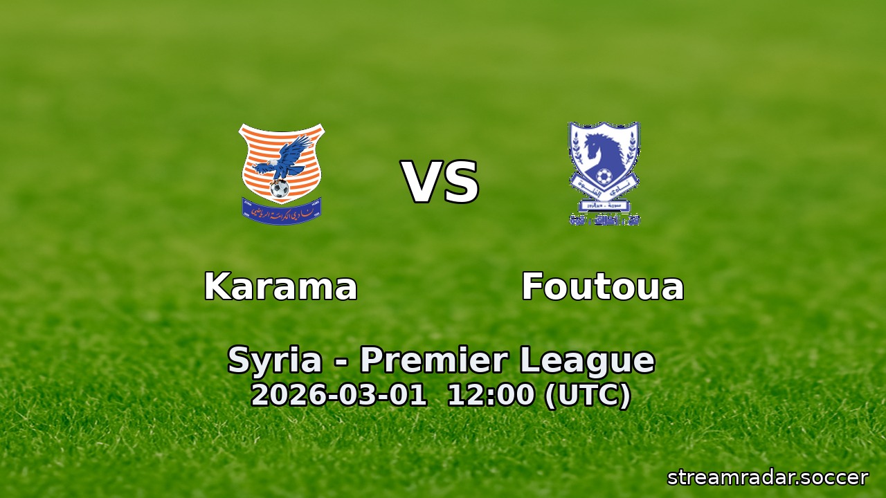 Karama vs Foutoua