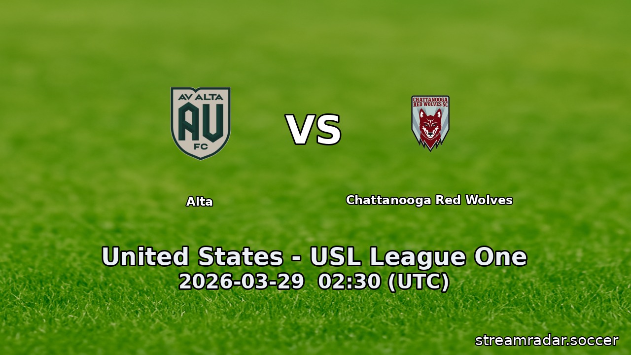 Alta vs Chattanooga Red Wolves