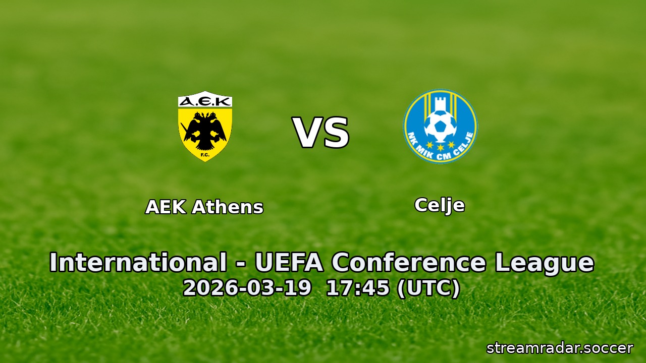 AEK Athens vs Celje