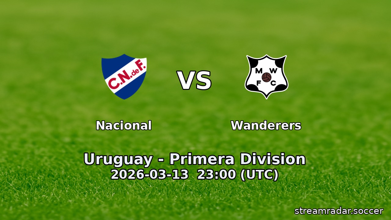 Nacional vs Wanderers