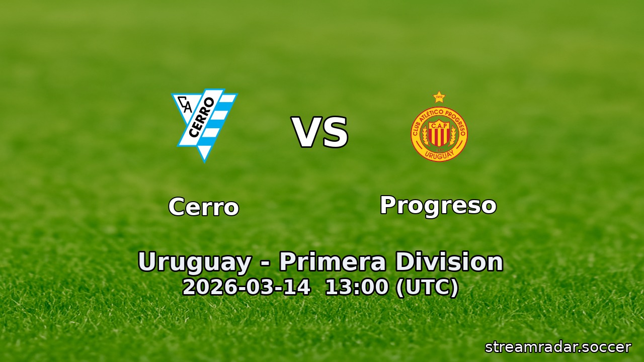 Cerro vs Progreso