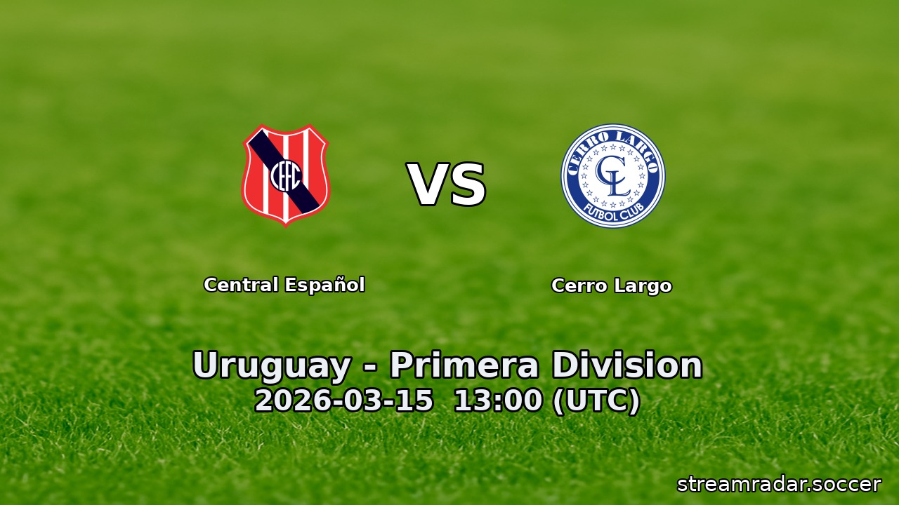 Central Español vs Cerro Largo