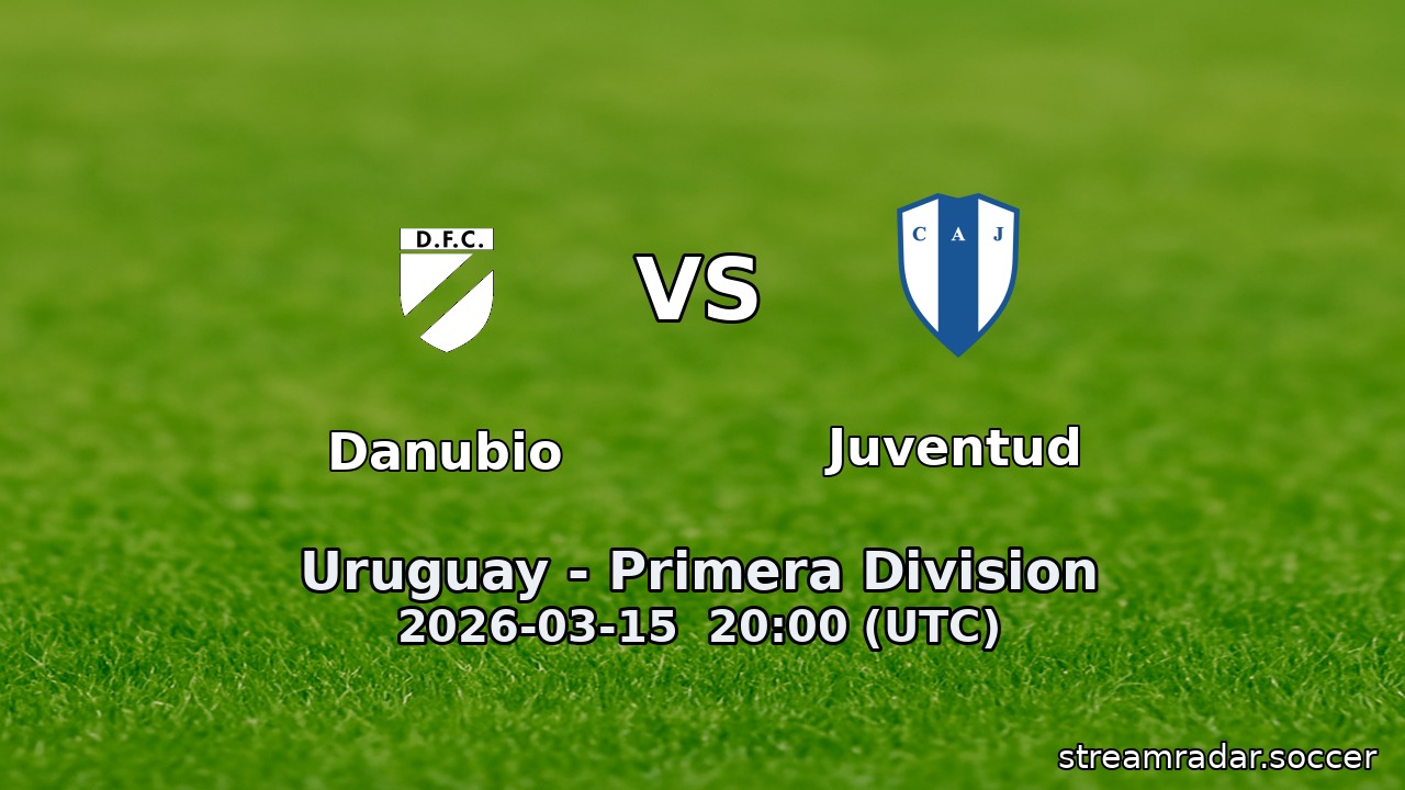 Danubio vs Juventud