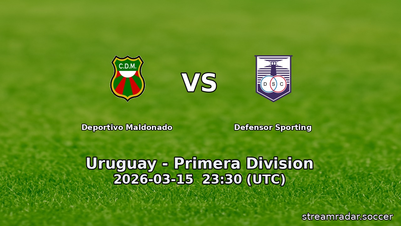 Deportivo Maldonado vs Defensor Sporting