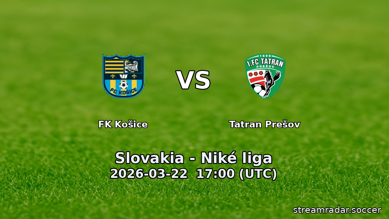 FK Košice vs Tatran Prešov