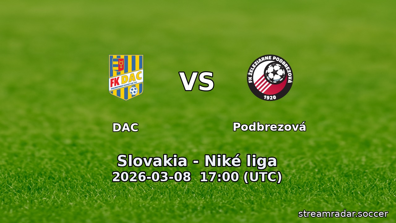 DAC vs Podbrezová