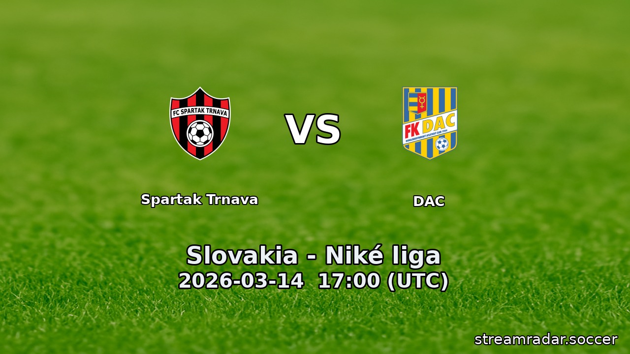 Spartak Trnava vs DAC