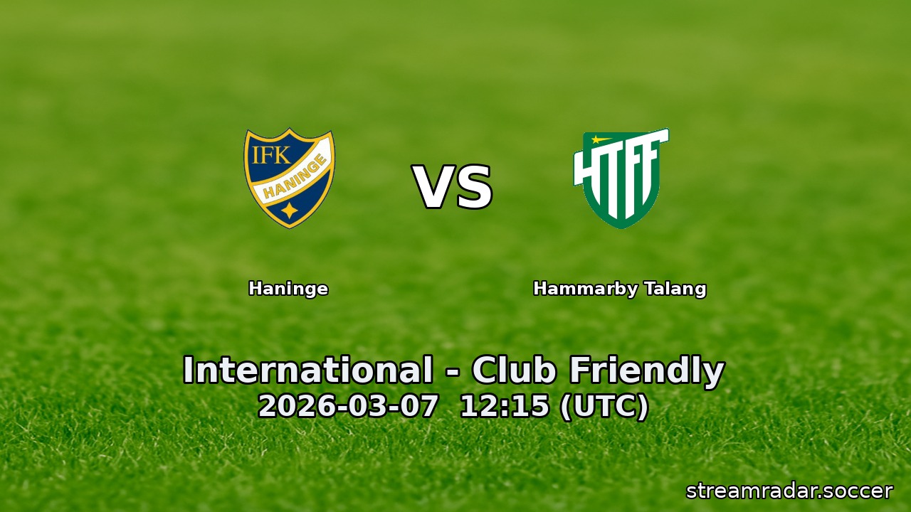 Haninge vs Hammarby Talang