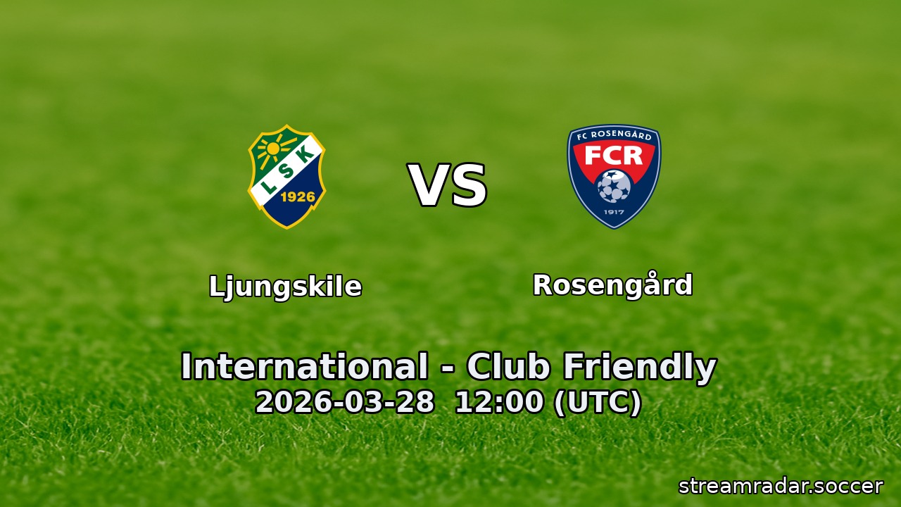 Ljungskile vs Rosengård