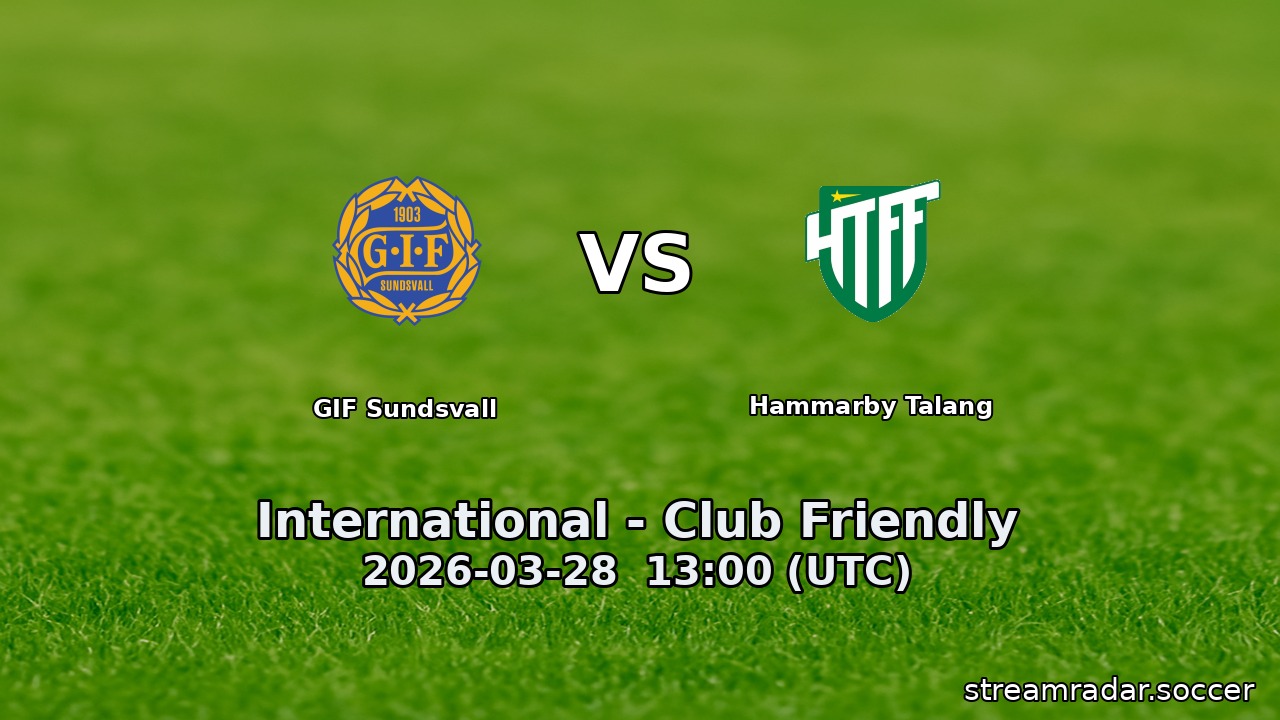 GIF Sundsvall vs Hammarby Talang