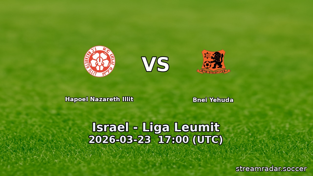 Hapoel Nazareth Illit vs Bnei Yehuda