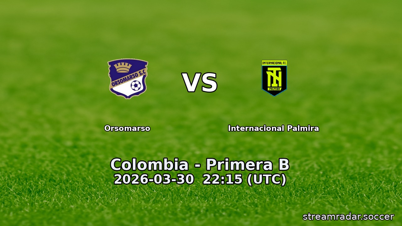 Orsomarso vs Internacional Palmira