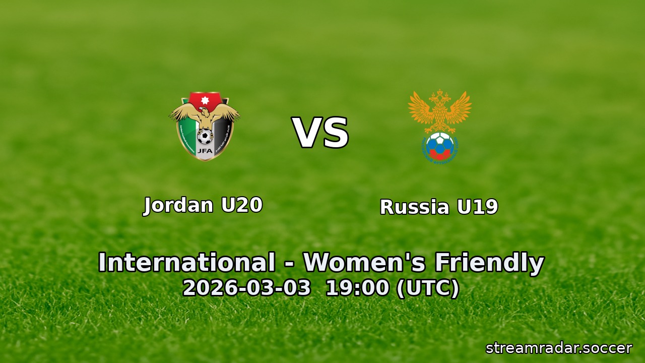 Jordan U20 vs Russia U19
