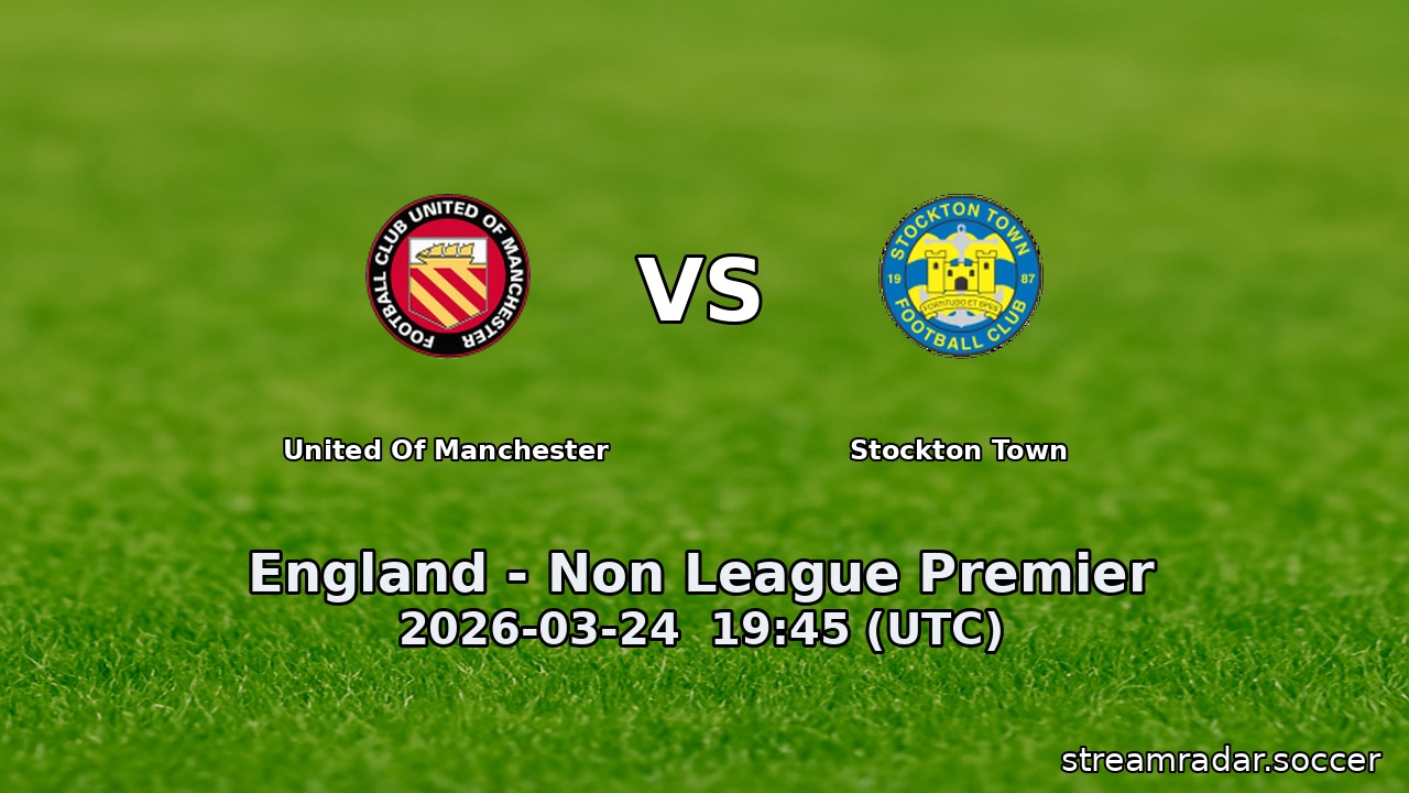 United Of Manchester vs Stockton Town