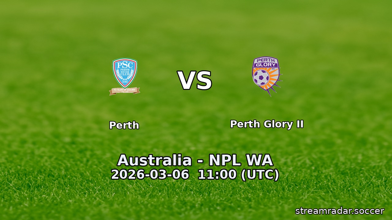 Perth vs Perth Glory II