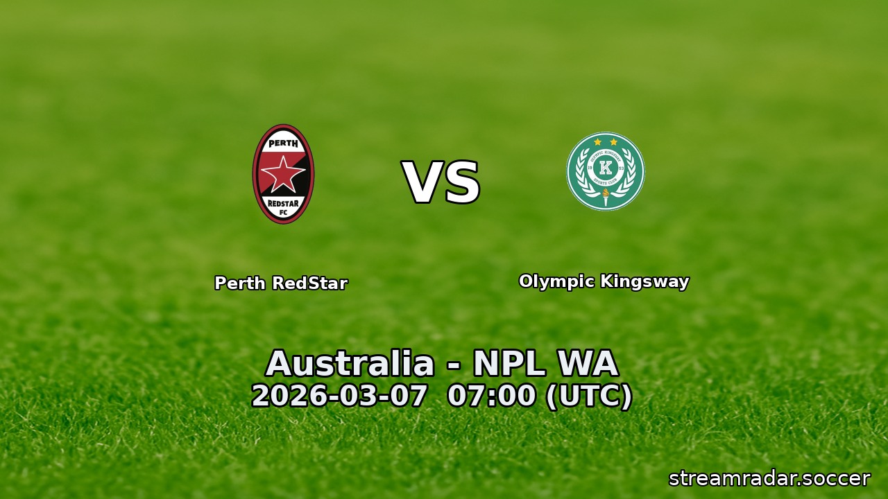 Perth RedStar vs Olympic Kingsway
