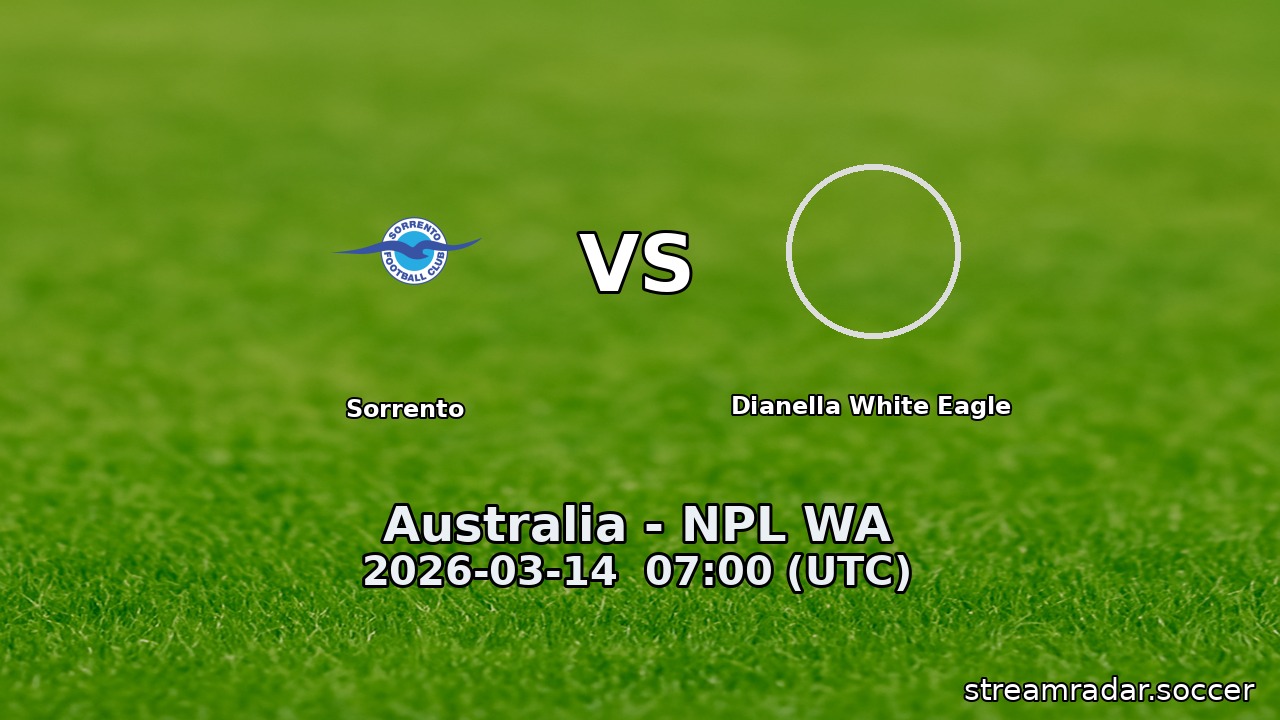 Sorrento vs Dianella White Eagle