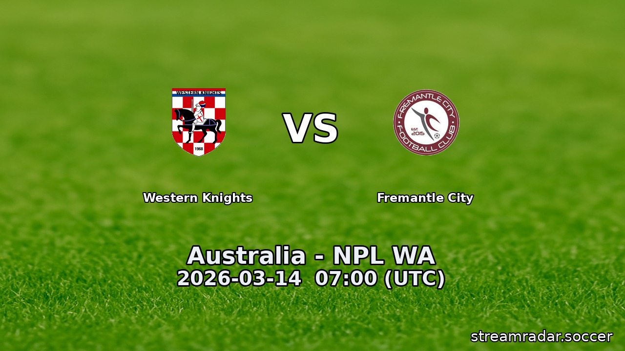 Western Knights vs Fremantle City