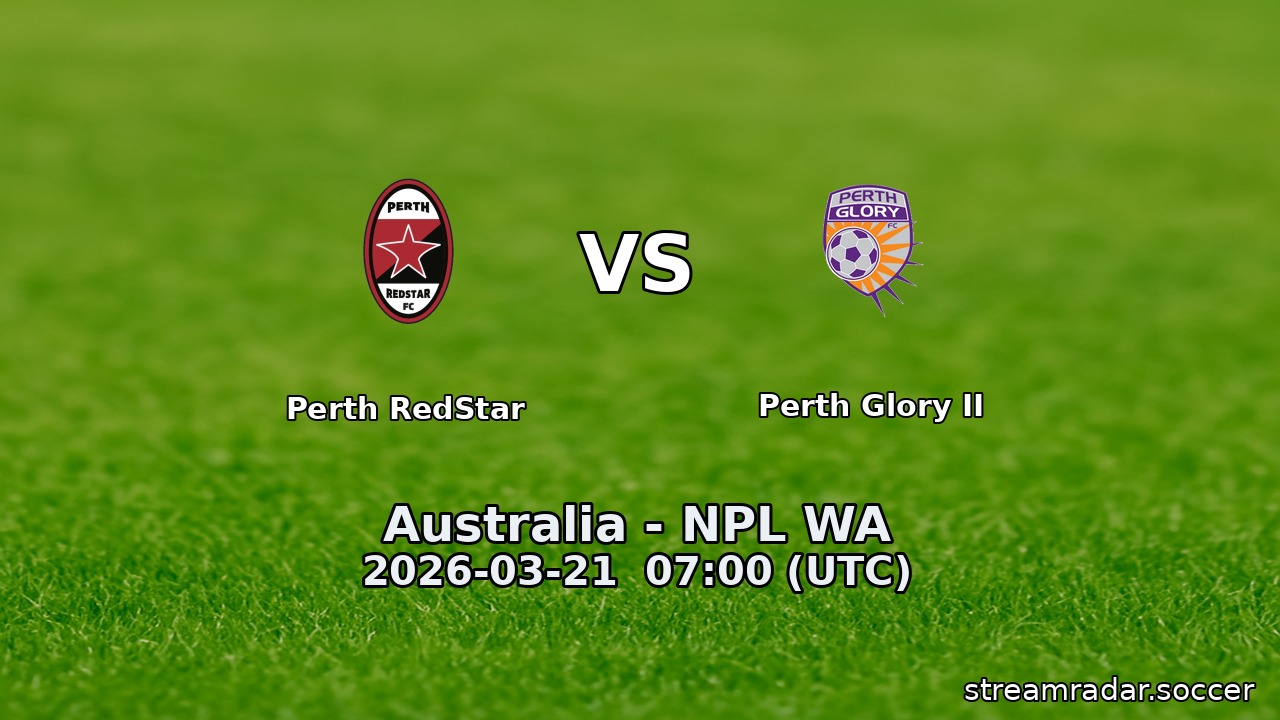 Perth RedStar vs Perth Glory II