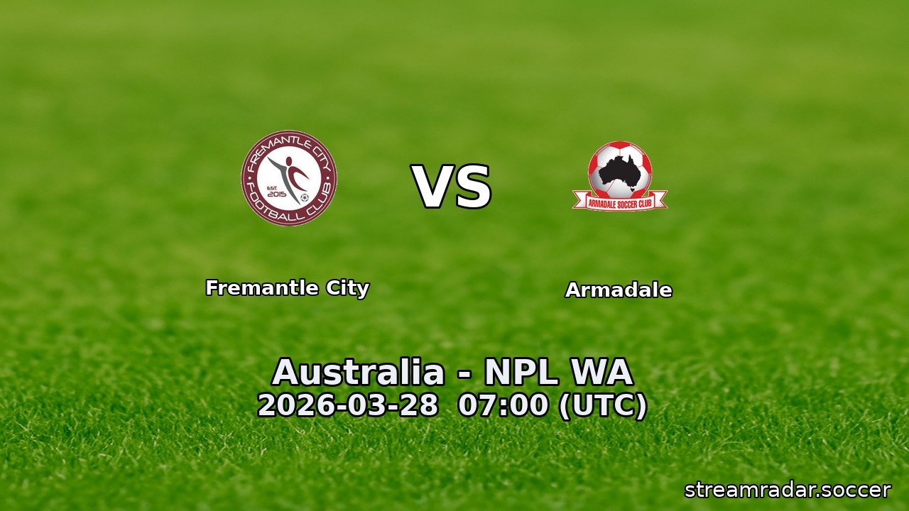Fremantle City vs Armadale