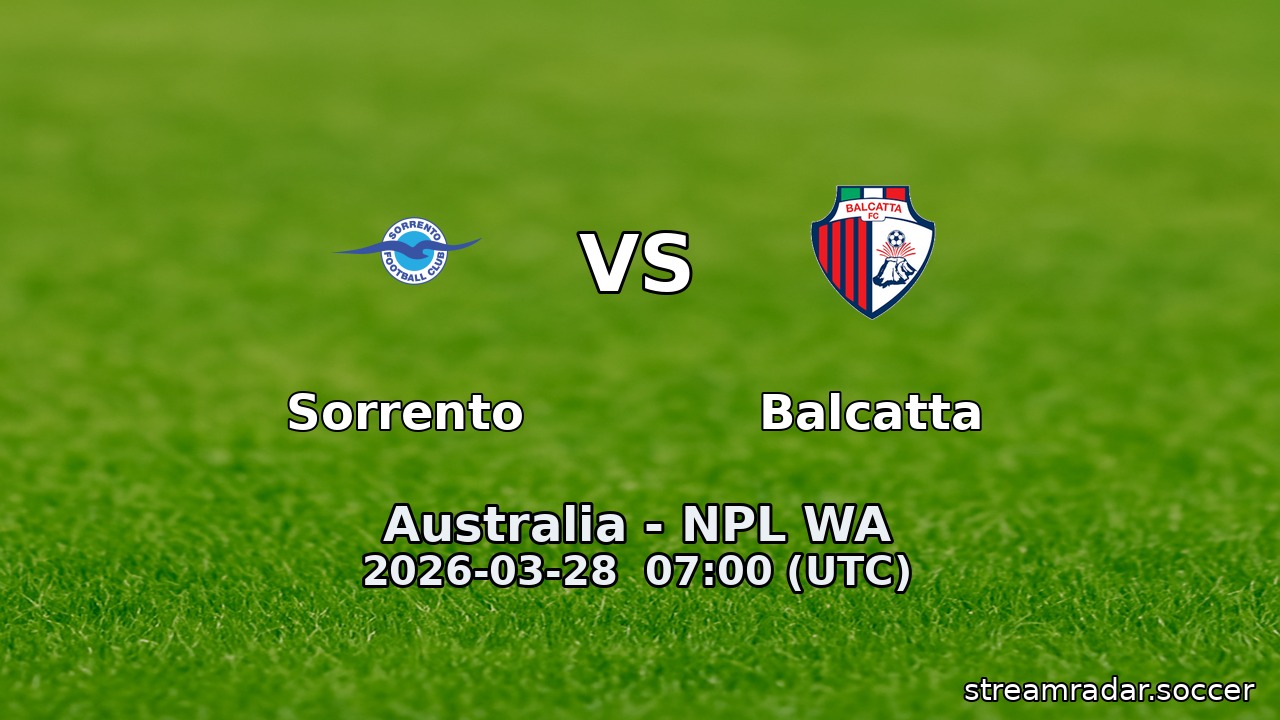 Sorrento vs Balcatta
