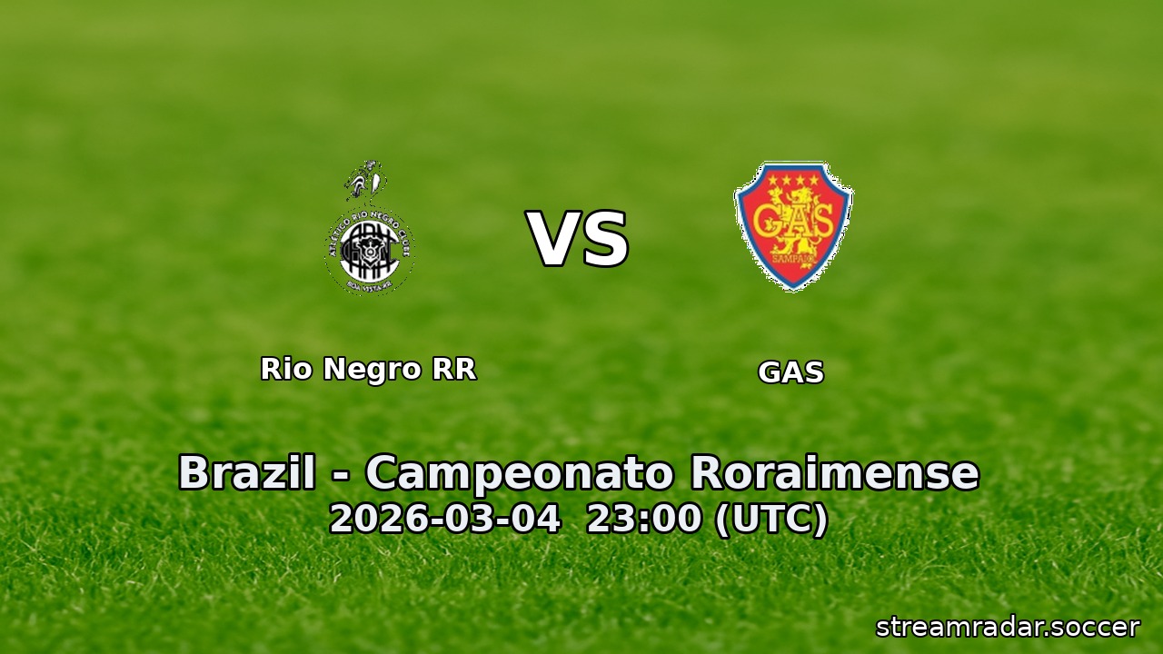 Rio Negro RR vs GAS
