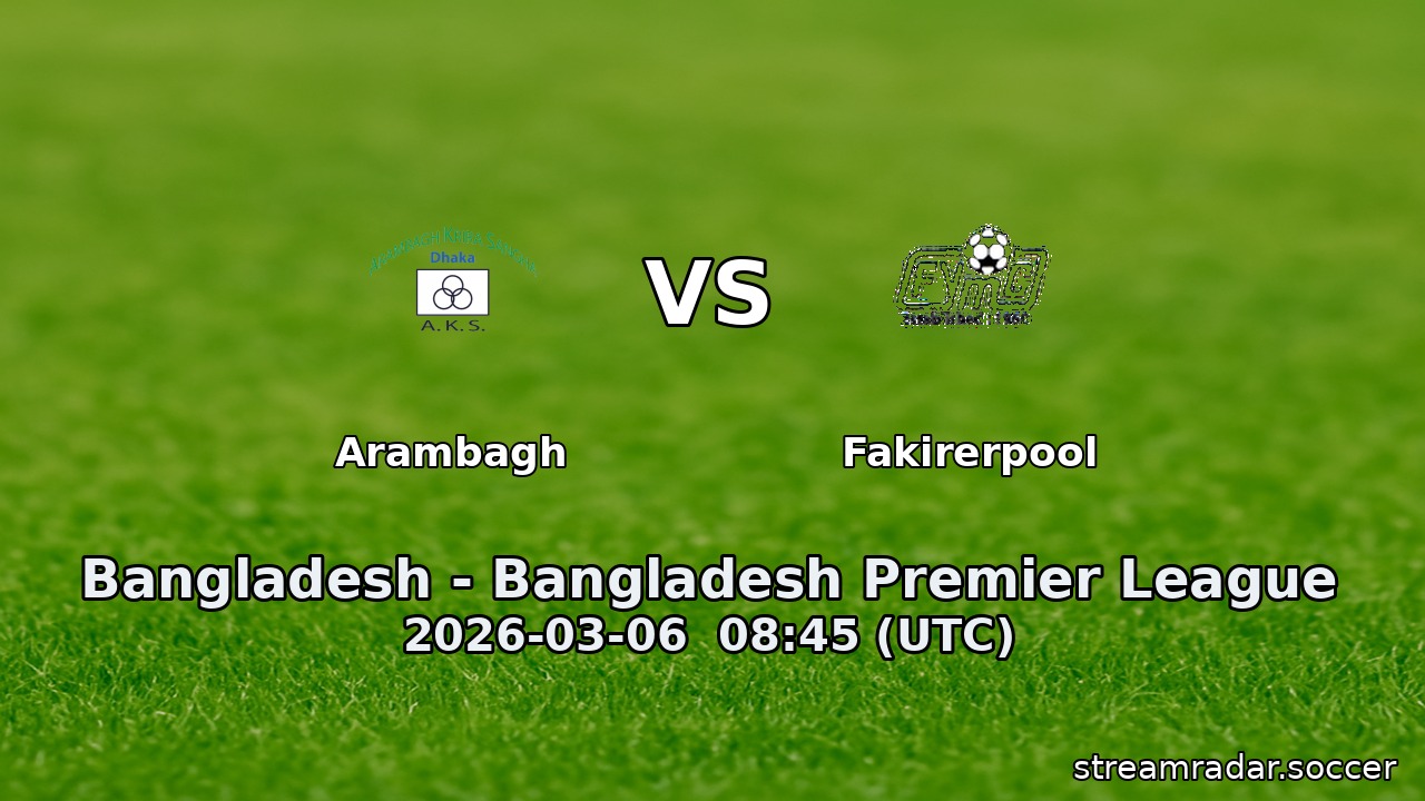 Arambagh vs Fakirerpool