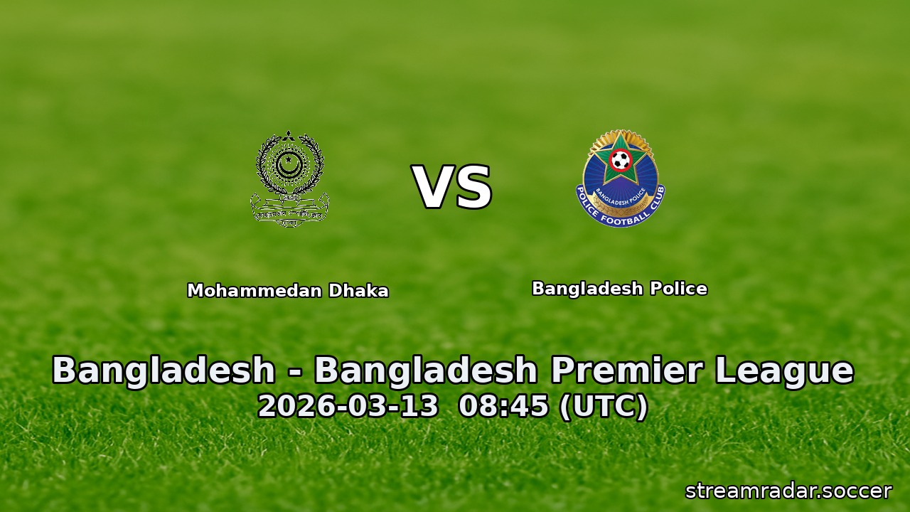 Mohammedan Dhaka vs Bangladesh Police