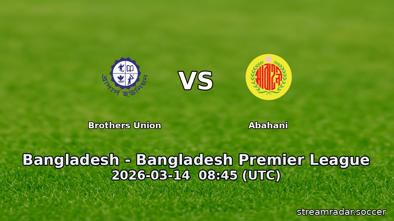 Brothers Union vs Abahani