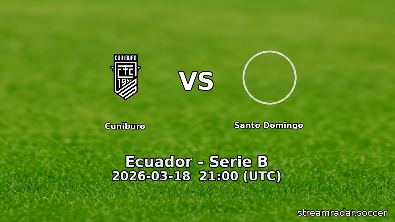 Cuniburo vs Santo Domingo