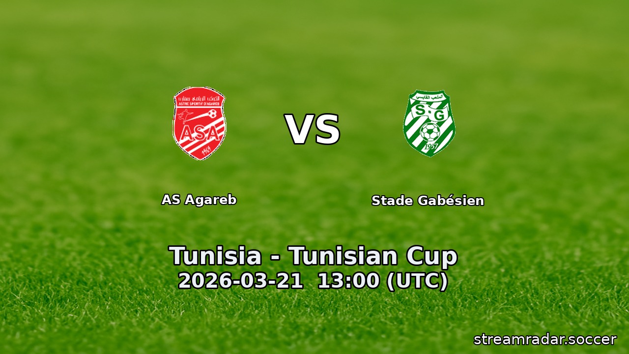 AS Agareb vs Stade Gabésien