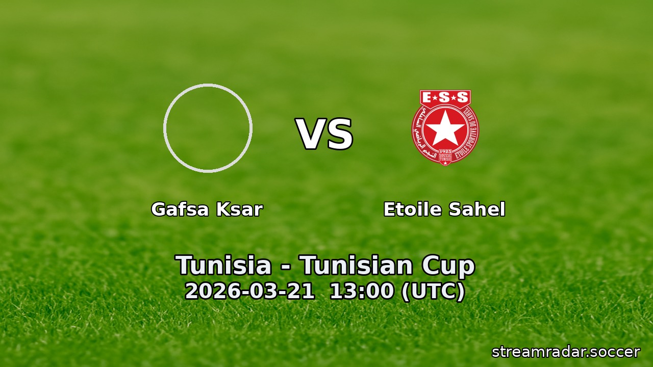 Gafsa Ksar vs Etoile Sahel