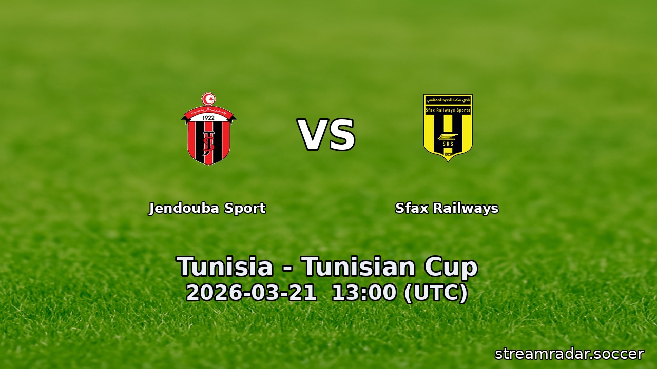 Jendouba Sport vs Sfax Railways
