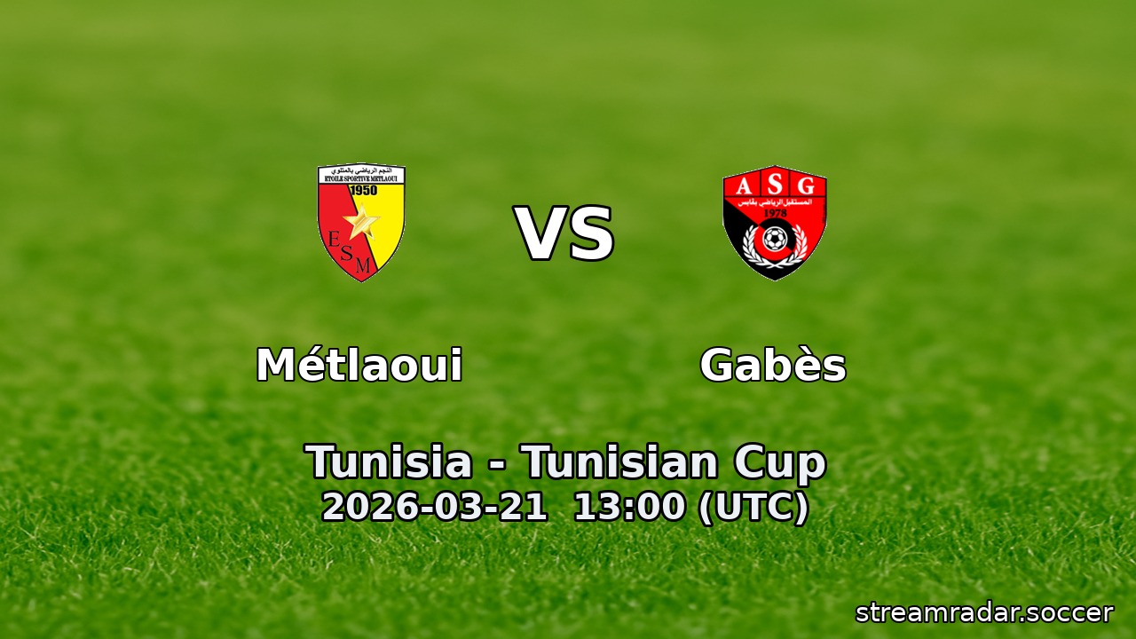 Métlaoui vs Gabès
