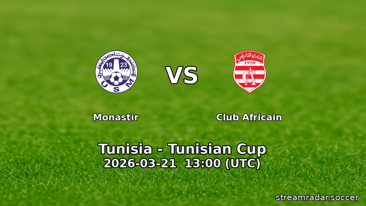Monastir vs Club Africain
