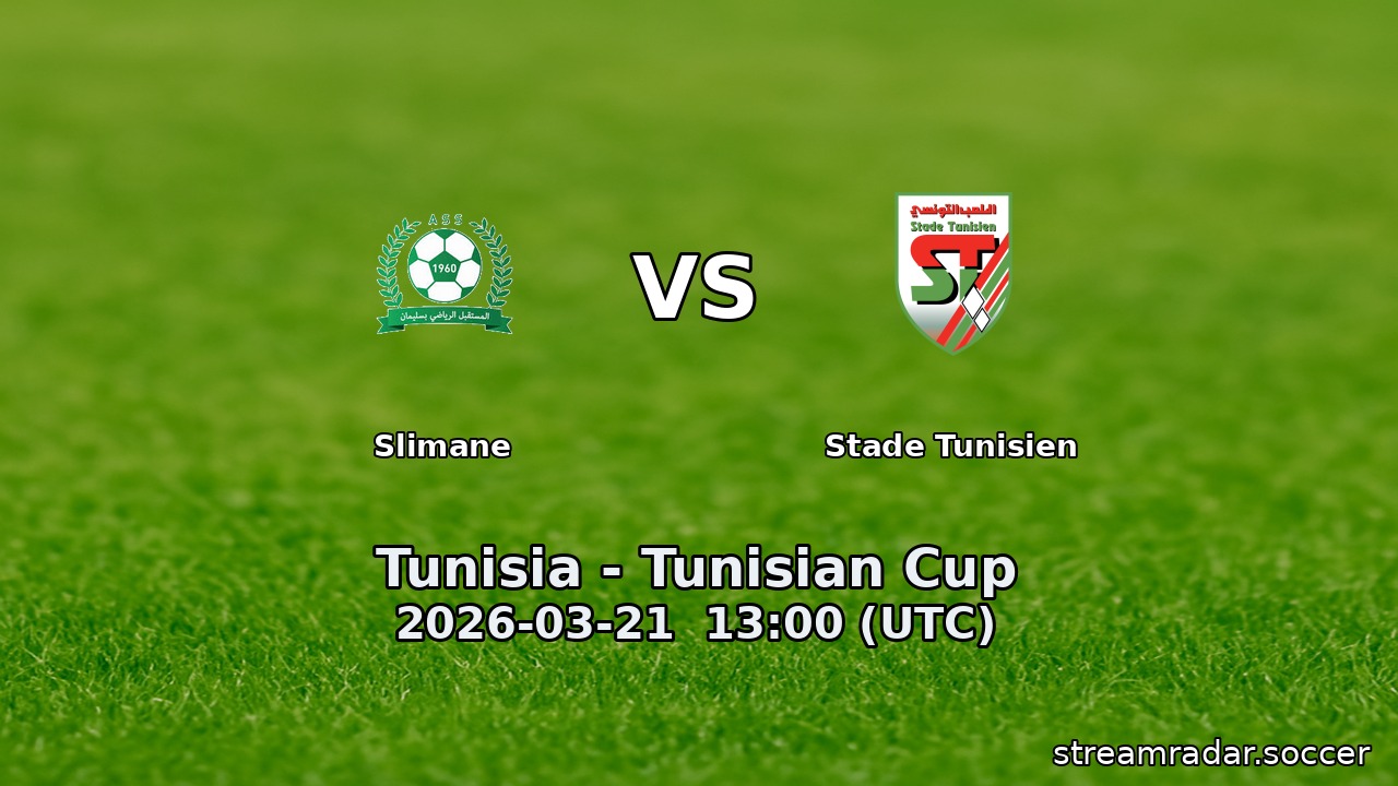 Slimane vs Stade Tunisien