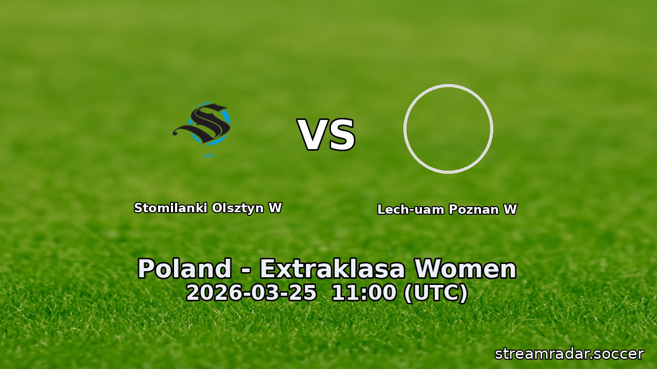 Stomilanki Olsztyn W vs Lech-uam Poznan W