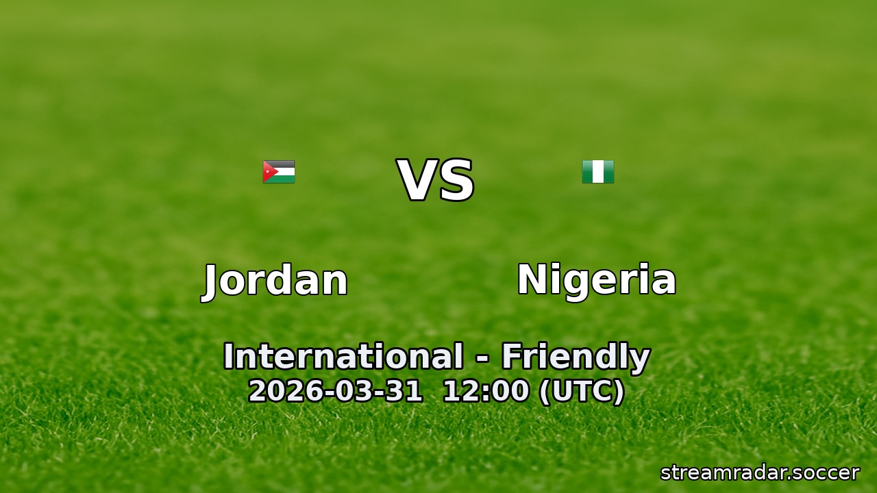Jordan vs Nigeria
