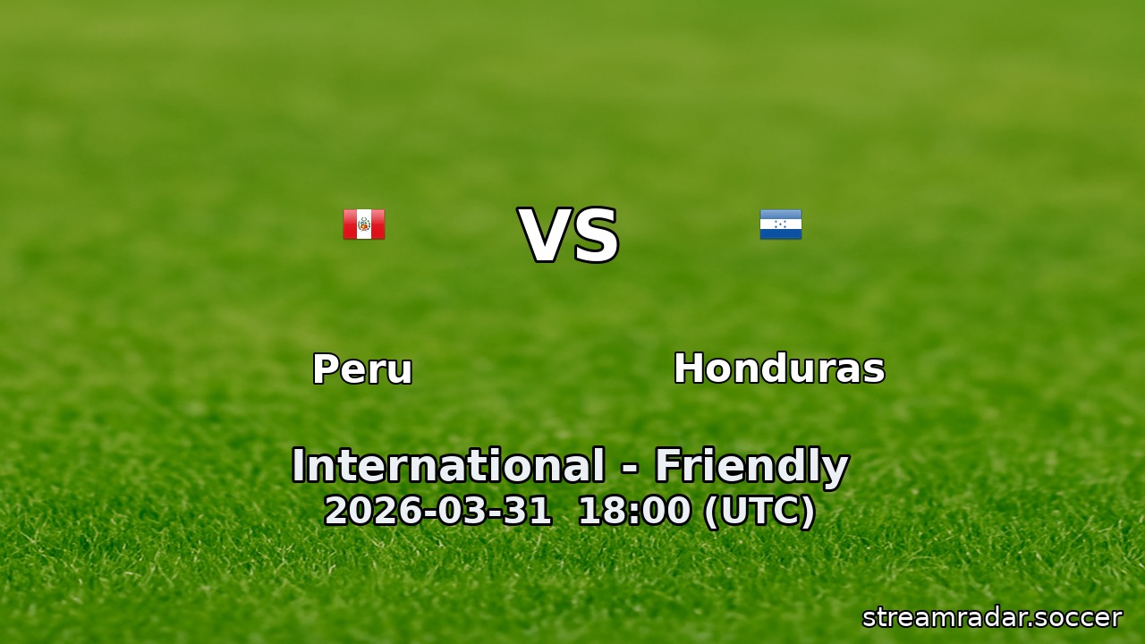 Peru vs Honduras