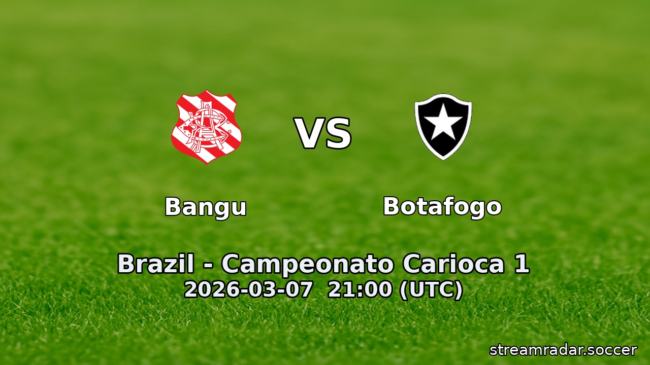 Bangu vs Botafogo