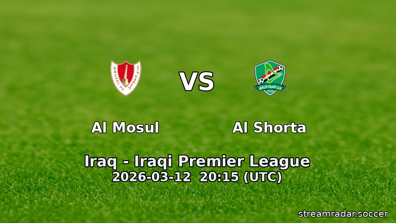 Al Mosul vs Al Shorta