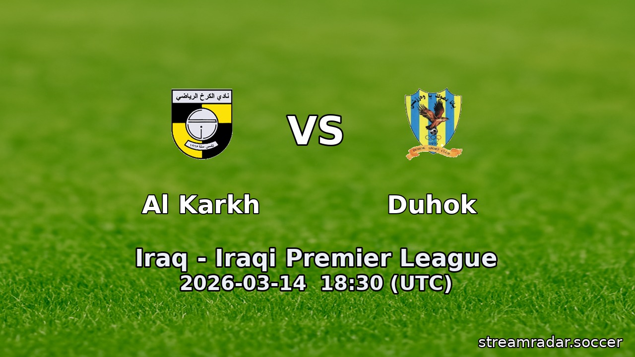 Al Karkh vs Duhok